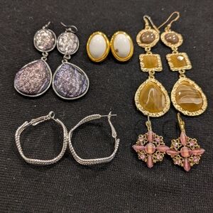 Silver and Gold Earrings Collection with Intricate Designs